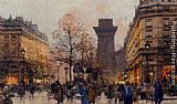 Les Grands Boulevards A Paris by Eugene Galien-Laloue